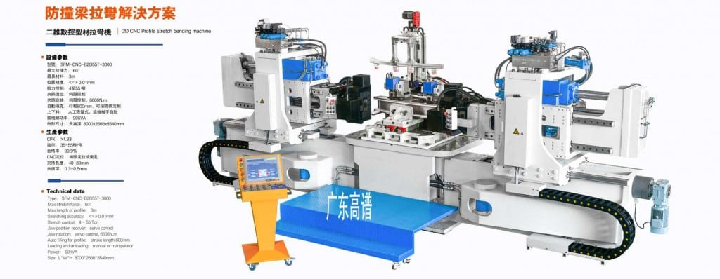 Secure CNC stretch bender's paramiters